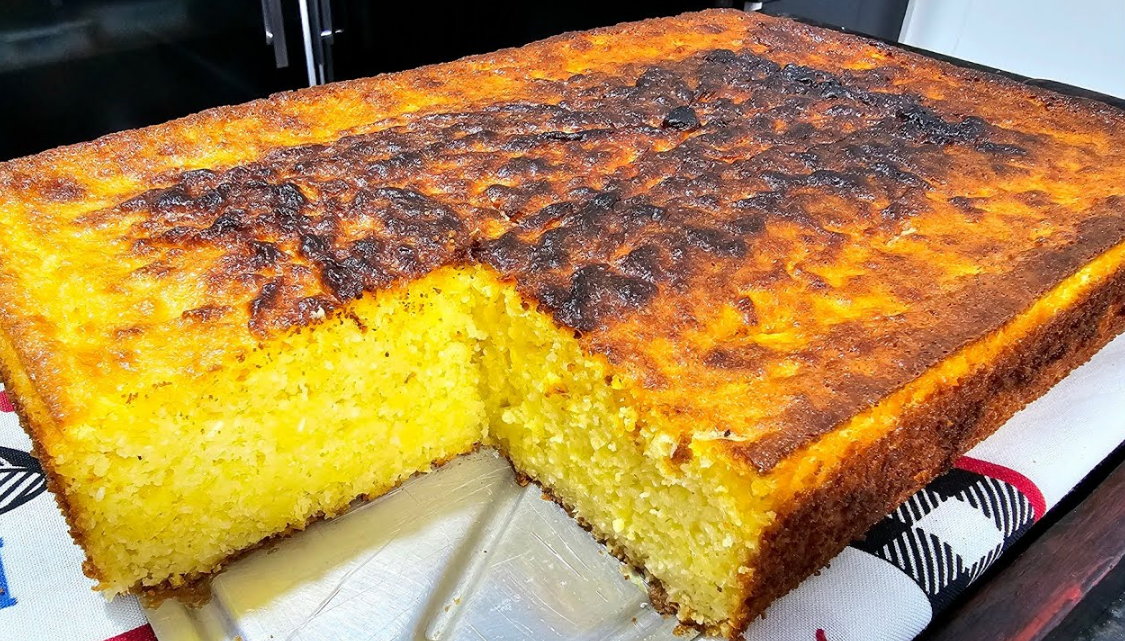 Bolo de Milho de Liquidificador
