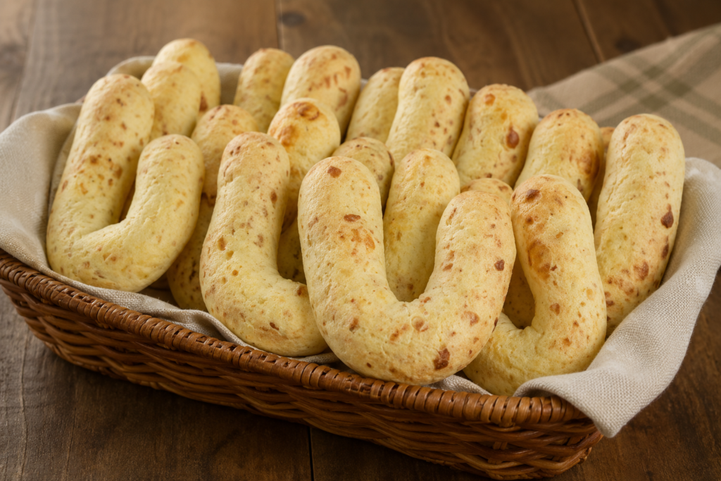 Não Jogue Fora! 5 Formas de Transformar Sobras de Arroz em Quitutes para o Café 4 Pão de Queijo de Arroz (A "Falsa" Chipa)