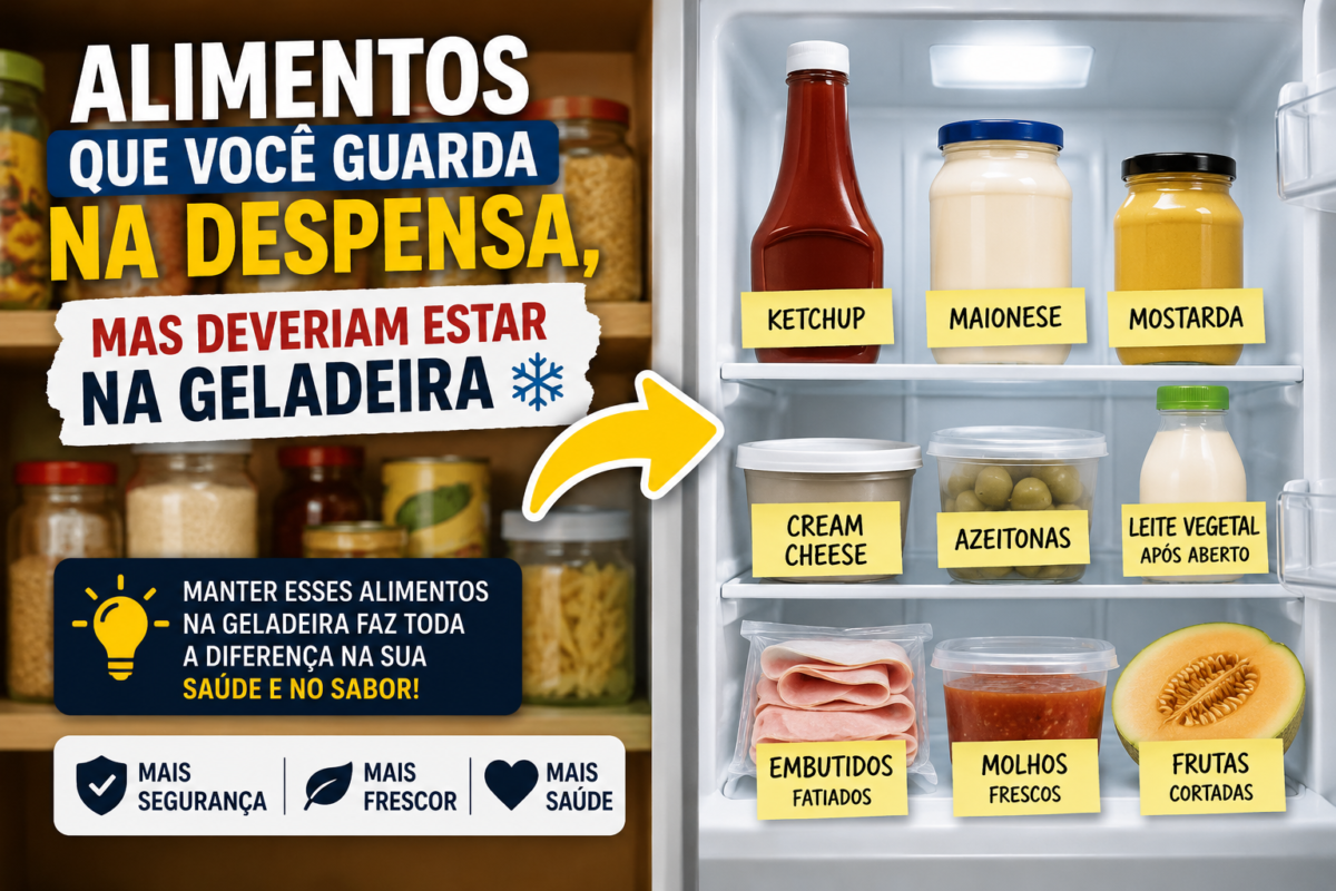 Alimentos que Você Guarda na geladeira