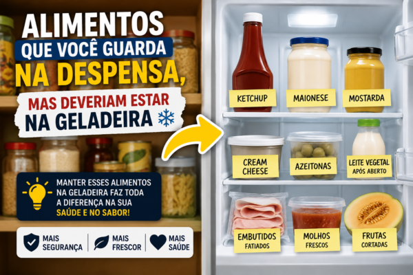 Alimentos que Você Guarda na geladeira